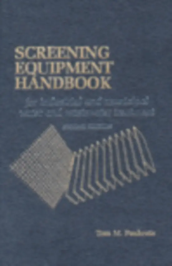 Screening Equipment Handbook - Pankratz, Thomas M.