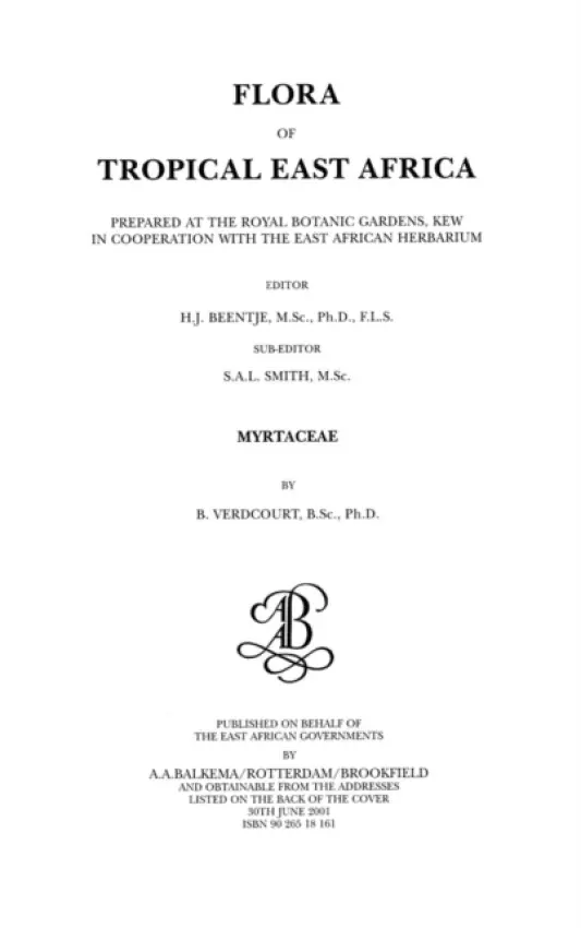 Flora of Tropical East Africa - Myrtaceae (2001) - Verdcourt, B.
