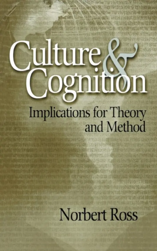Culture and Cognition - Ross, Norbert Otto
