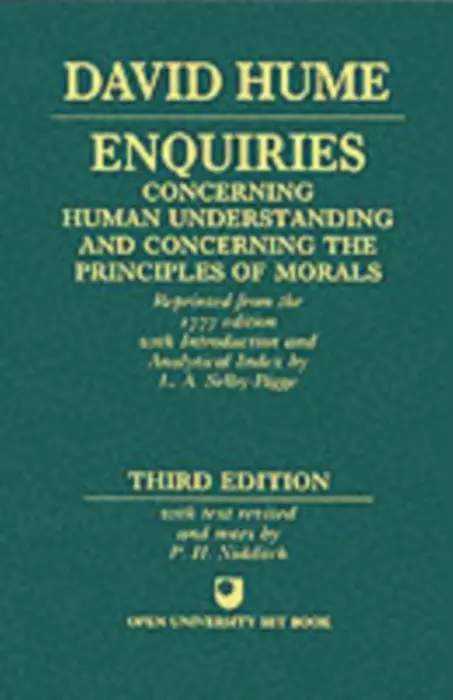 Enquiries concerning Human Understanding and concerning the Principles of Morals - Hume, David