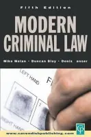 Modern Criminal Law - Molan, Mike (London South Bank University, UK)