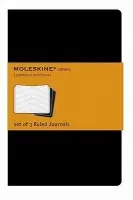 Sešity Moleskine Cahier XL, linkovaný, 3 ks, černý