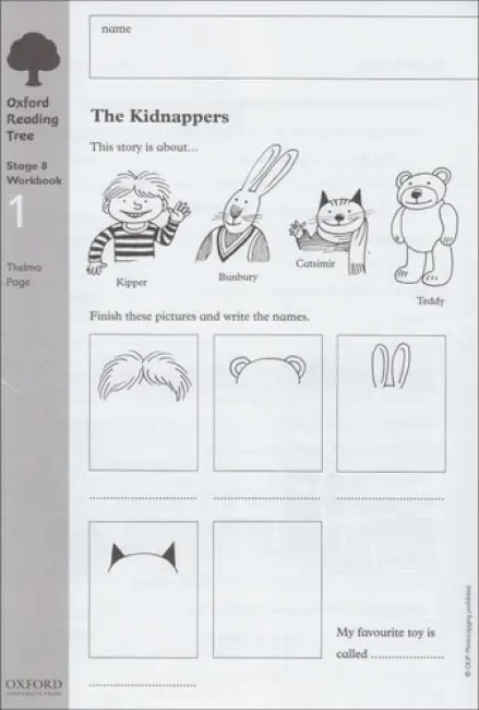 Oxford Reading Tree: Level 8: Workbooks: Workbook 1: The Kidnappers and Viking Adventures (Pack of 6) - Page, Thelma