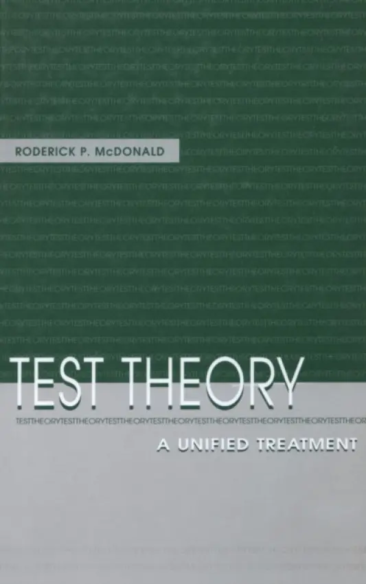 Test Theory - McDonald, Roderick P.