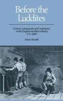Before the Luddites - Randall, Adrian
