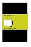 Sešit Moleskine Cahier - 13 x 21 cm, čistý, 3 ks,
