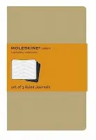 Sešity Moleskine Cahier S, linkovaný, 3 ks, karton