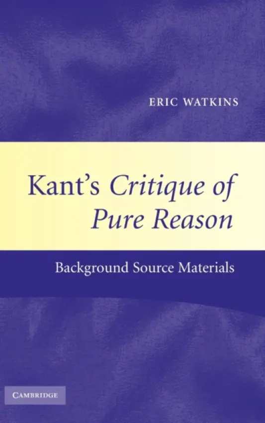 Kant's Critique of Pure Reason