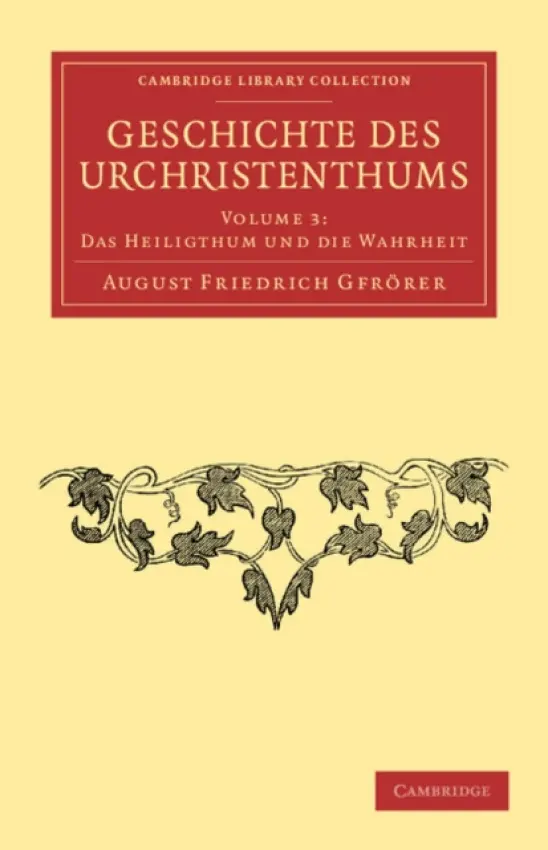 Geschichte des Urchristenthums - Gfrorer, August Friedrich