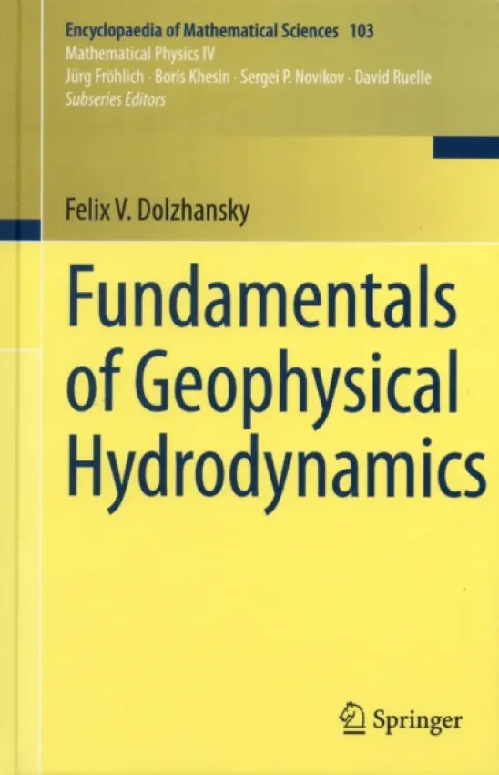 Fundamentals of Geophysical Hydrodynamics - Dolzhansky, Felix V.