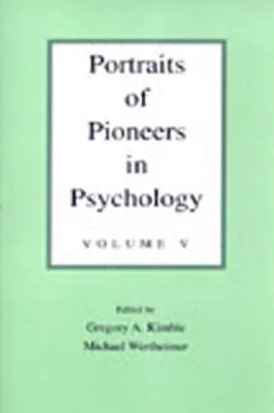 Portraits of Pioneers in Psychology