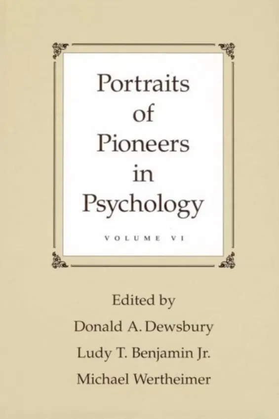 Portraits of Pioneers in Psychology