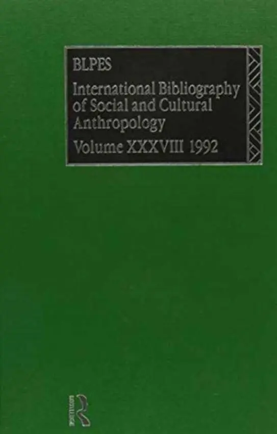 IBSS: Anthropology: 1992 Vol 38