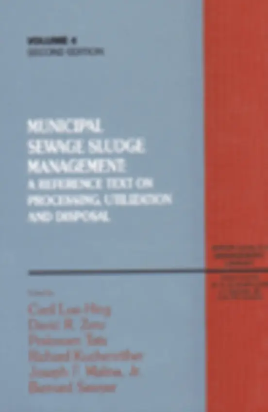Municipal Sewage Sludge Management