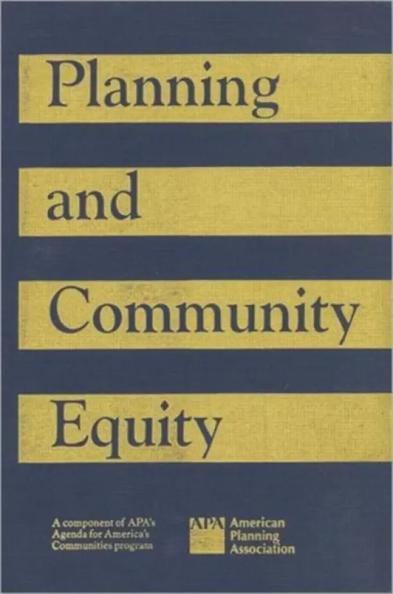 Planning and Community Equity - American Institute of Certified Planners