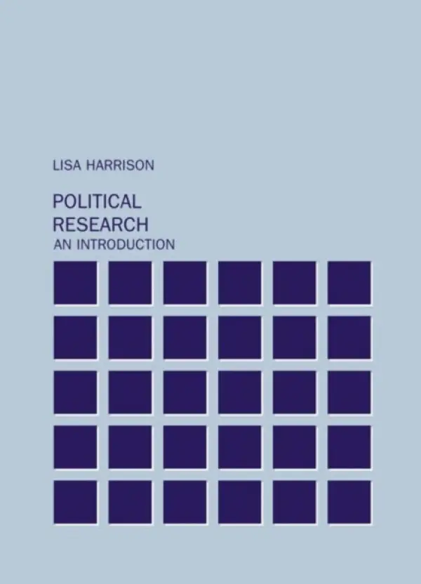 Political Research - Harrison, Lisa a Startin, Nicholas