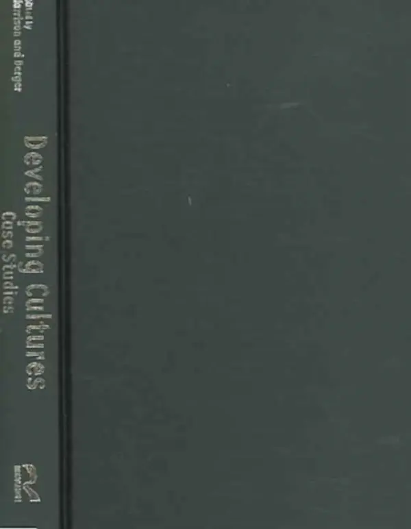 Developing Cultures - Harrison, Lawrence E. a Berger, Peter