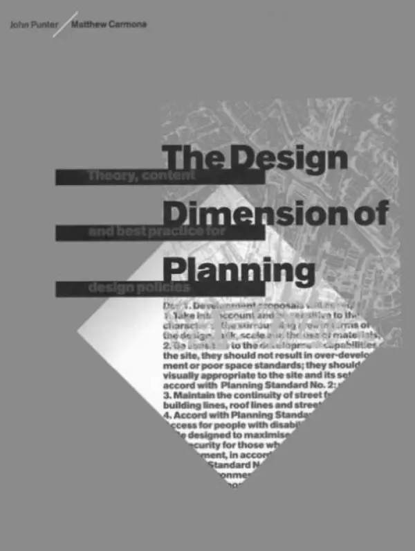 Design Dimension of Planning - Carmona, Matthew a Punter, John