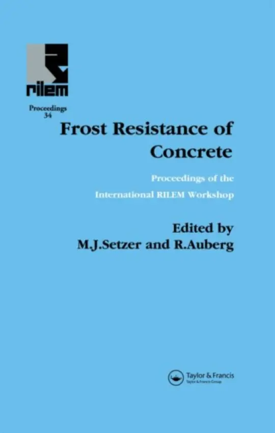 Frost Resistance of Concrete - Auberg, R a Setzer, M.J.