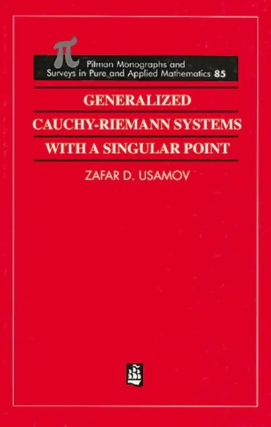 Generalized Cauchy-Riemann Systems with a Singular Point - Usmanov, Zafar D