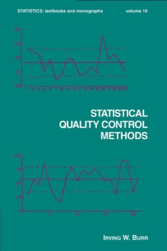 Statistical Quality Control Methods - Burr, Irving W.