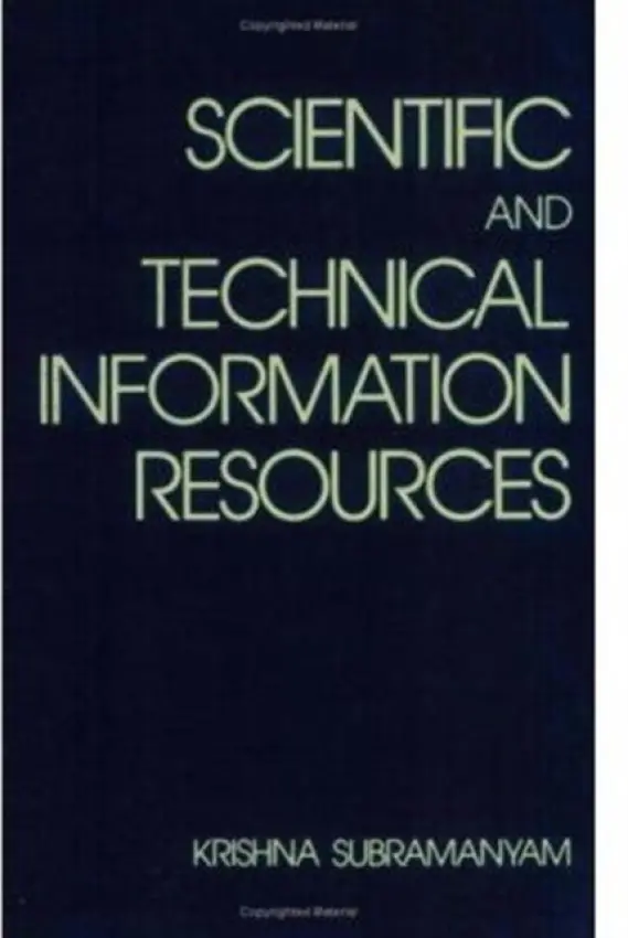 Scientific and Technical Information Resources - Subramanyam, Krishina