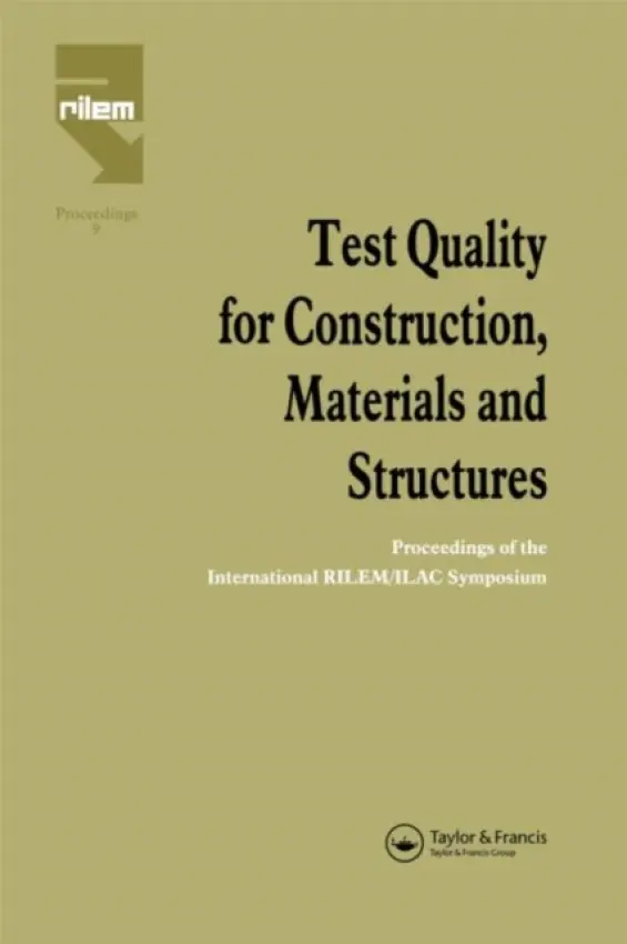 Test Quality for Construction, Materials and Structures