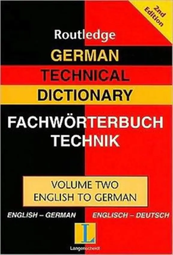 German Technical Dictionary (Volume 2) - Routledge