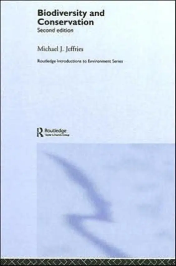 Biodiversity and Conservation - Jeffries, Michael J.