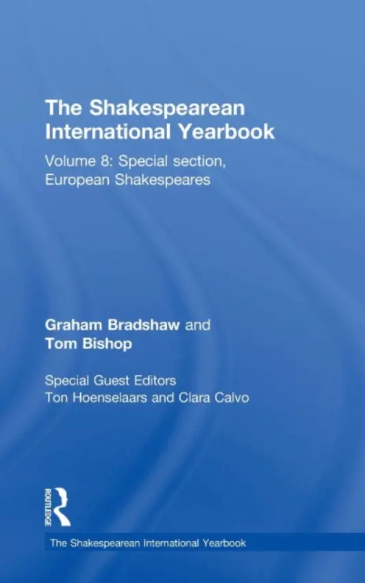Shakespearean International Yearbook - Bradshaw, Graham a Bishop, Tom