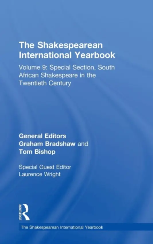 Shakespearean International Yearbook - Bradshaw, Graham a Bishop, Tom a Calvo, Clara