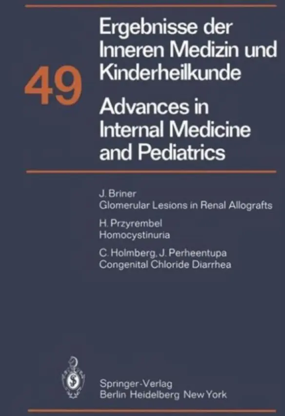 Ergebnisse der Inneren Medizin und Kinderheilkunde / Advances in Internal Medicine and Pediatrics - Frick, P. a Harnack, G.-A. von a Kochsiek, K. a Martini, G. A. a Prader, A.