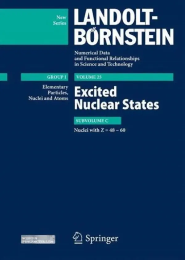Excited Nuclear States - Nuclei with Z=48-60 - Soroko, Zoya N a Sukhoruchkin, Sergey I.