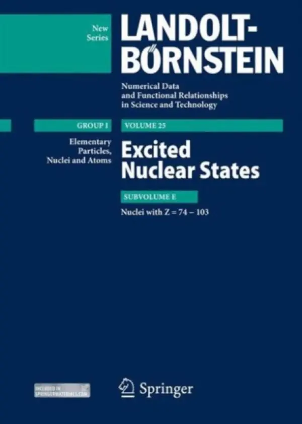 Excited Nuclear States - Nuclei with Z = 74-103 - Soroko, Zoya N a Sukhoruchkin, Sergey I.