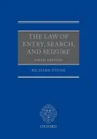 Law of Entry, Search, and Seizure - Stone, Richard (Professor of Law a  Professor of Law, University of Lincoln)