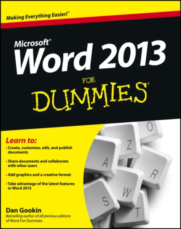 Word 2013 For Dummies - Gookin, Dan (Coeur d'Alene, Idaho)