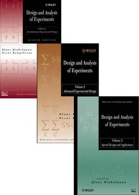 Design and Analysis of Experiments, 3 Volume Set - Hinkelmann, Klaus (Virginia Polytechnic Institute, USA) a Kempthorne, Oscar (Iowa State University, USA)