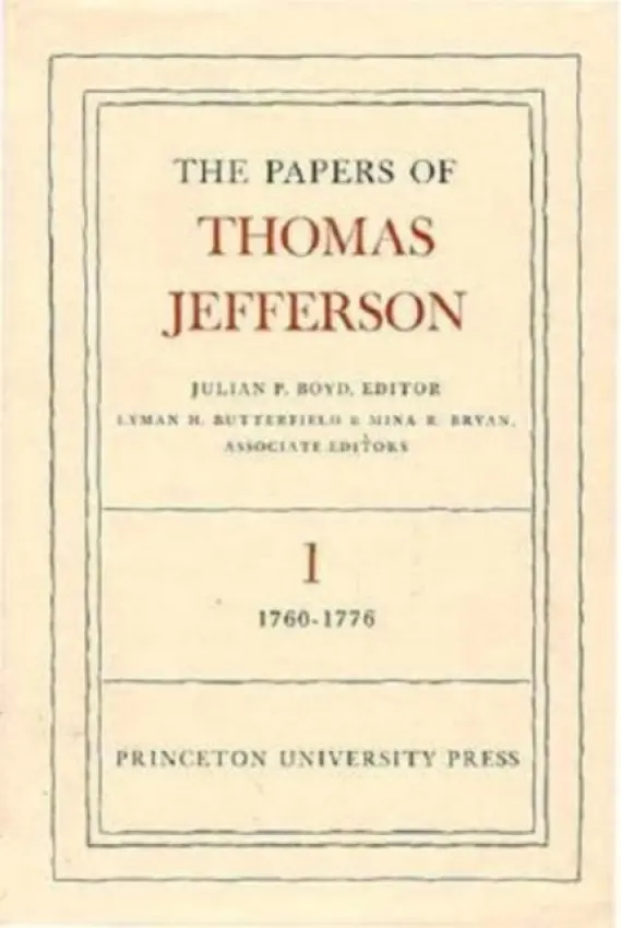 Papers of Thomas Jefferson, Volume 1 - Jefferson, Thomas