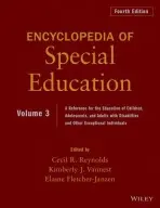 Encyclopedia of Special Education, Volume 3