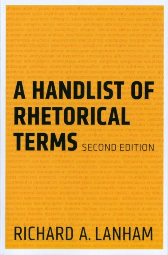 Handlist of Rhetorical Terms - Lanham, Richard A.