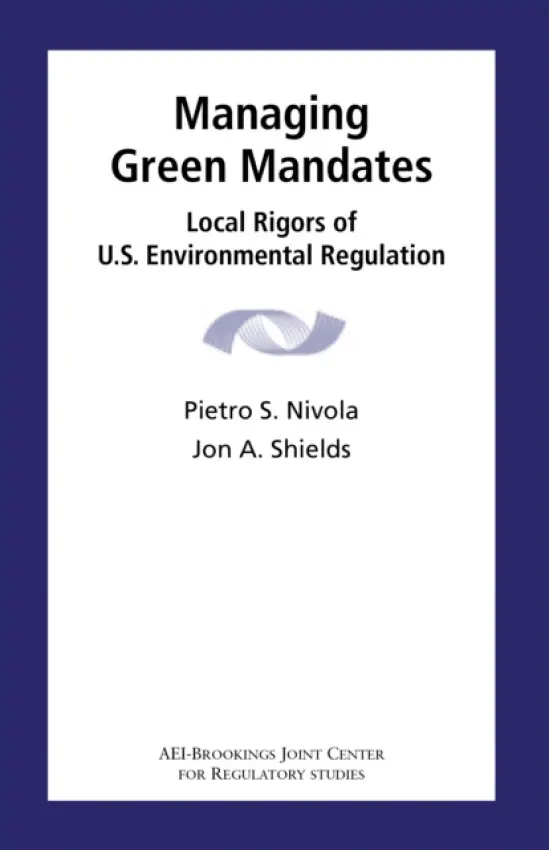 Managing Green Mandates - Nivola, Pietro S. a Shields, Jon A.