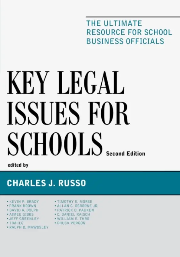 Key Legal Issues for Schools