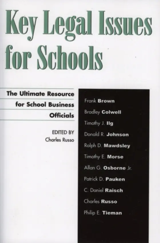 Key Legal Issues for Schools