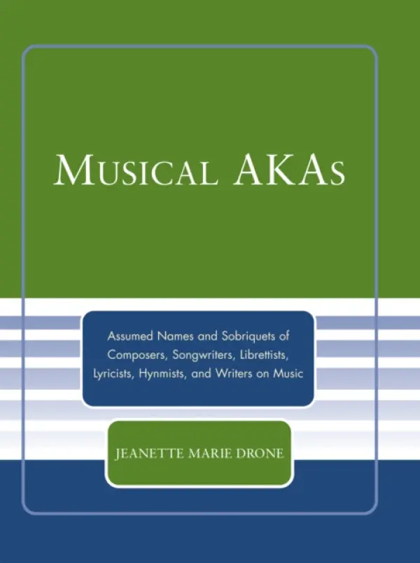 Musical AKAs - Drone, Dr Jeanette Marie