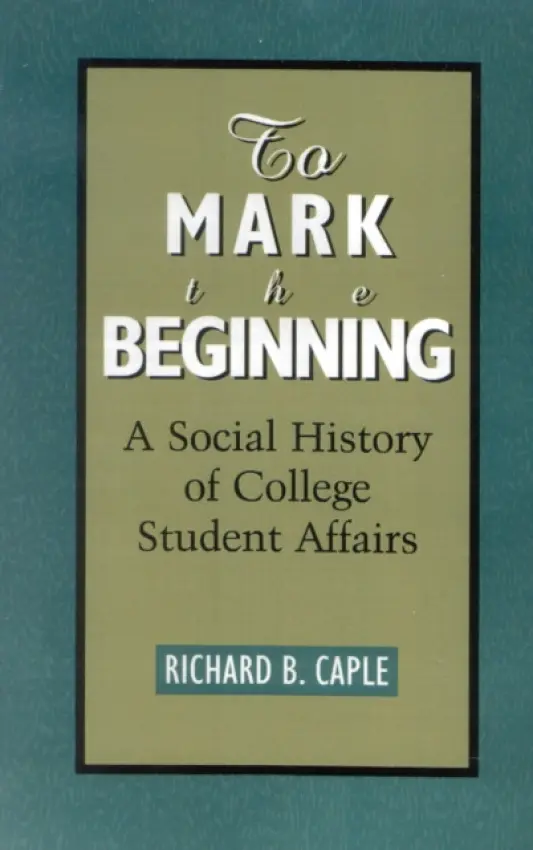 To Mark the Beginning - Caple, Richard B.
