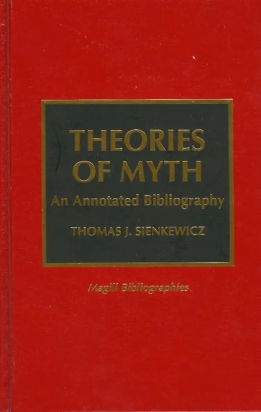 Theories of Myth - Sienkewicz, Thomas J.