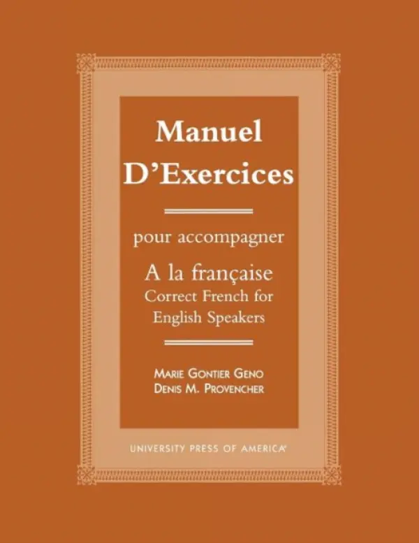 Manuel d'exercices - Geno, Marie Gontier a Provencher, Denis M.