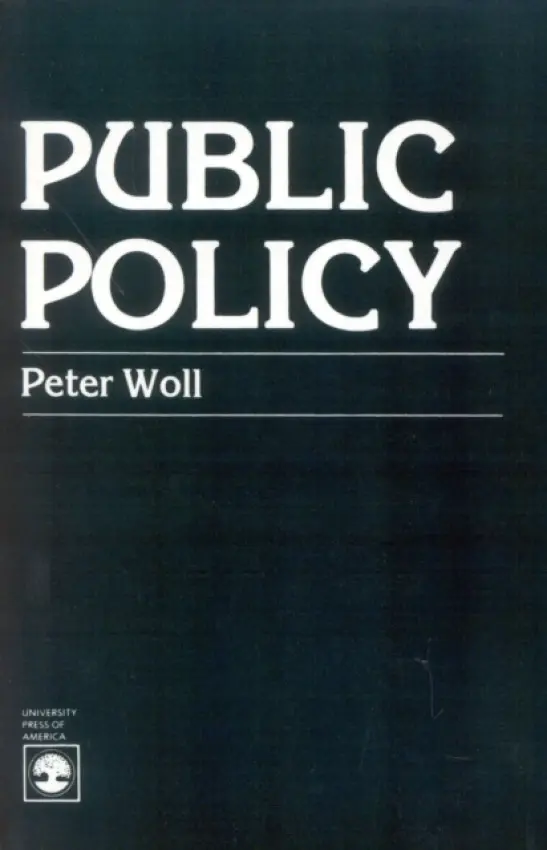 Public Policy - Woll, Peter