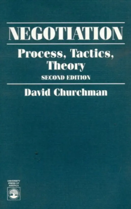 Negotiation - Churchman, David