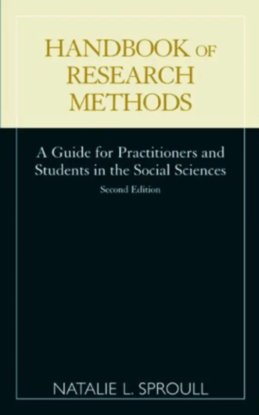 Handbook of Research Methods - Sproull, Natalie L.